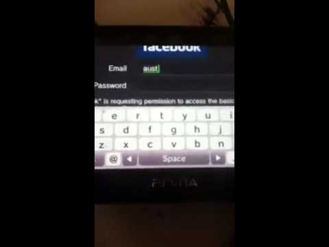 how to logout of fb on ps vita