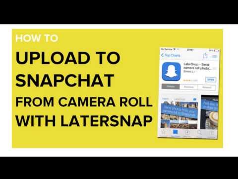 how to snapchat a picture from your camera roll