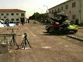 Motorcycle crash testing - slow motion