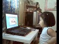 junana and her laptop