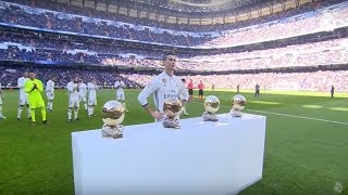 Cristiano Ronaldo ofreció su cuarto Balón de Oro al Bernabéu