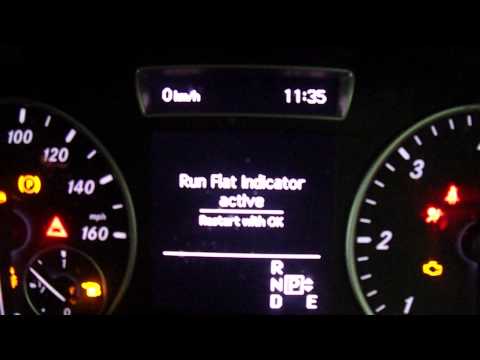how to restart run flat indicator mercedes