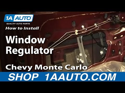 How To Install Replace Window Regulator 2000-07 Chevy Monte Carlo