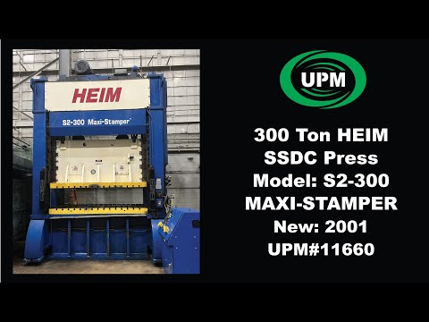 2001 HEIM S2-300 MS Straight Side Double Crank Press | Universal Press & Machinery (UPM) (1)