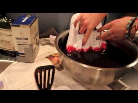 how to dye boots black