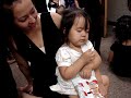 Kadence falling asleep while eating