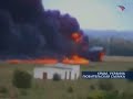 Plane Crash  Airplane Skids off Runway  Bursts Into Flame