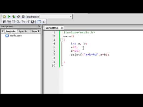 how to define integer in c