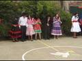 Daniela Belen en la peña del colegio Nazareth
