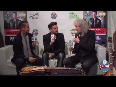 Pt 1: Brian May & Adam Lambert Backstage Classic Rock Awards 2014