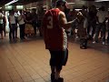 breakdancing in NYC subway