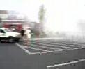 car on fire in pineville hospital parking lot