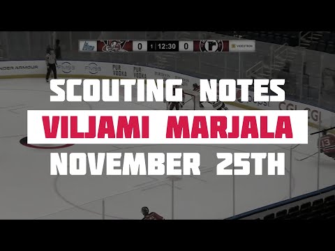 Scouting Notes : Viljami Marjala November 25th 2020