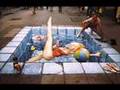 Optical illusions and 3d chalk drawings