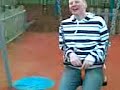 funny Leo Berrett stuck in a swing pt1