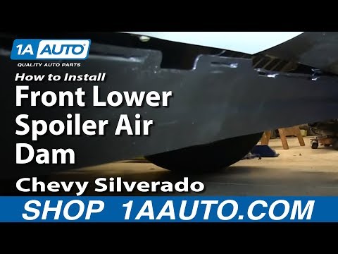 How To Install Replace Front Lower Spoiler Air Dam 2007-13 Chevy Silverado GMC Sierra
