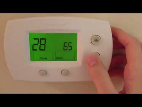 how to adjust old honeywell thermostat