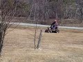 ELANMAN ON a suped up Garden tractor