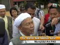 TUAN GURU BERSAMA MEDIA SELEPAS PEMBUANGAN UNDI