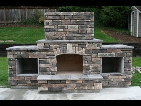 how to build outdoor fireplace