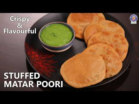Crispy Stuffed Matar Poori Recipe | Holi Special | Green Peas Masala Poori | Chef Ruchi