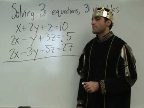 yaymath - Welcome to the land of the Math King, where equations are solved through the majestry of the KING. 3 equations are no match for the king. YAY MATH! Visit yay...