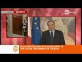 silvio berlusconi resigned from the post of italy's prime minister reluctantly on saturday, bowing to market pressures. in a video message televised on sunday, berlusconi said he was pleased that the government had passed the budget vote in record time with more than 50 per cent of the reforms that were asked by the eurozone, in a demonstration that italy will and can fulfill the measures as needed by its european partners.