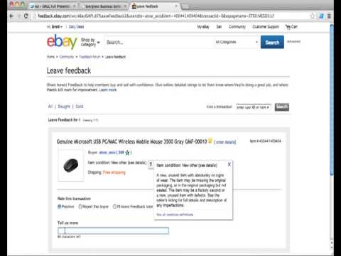 how to leave feedback on ebay