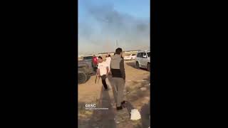 Pilotos americanos são recebidos por civis no Kuwait após ejetarem das aeronaves