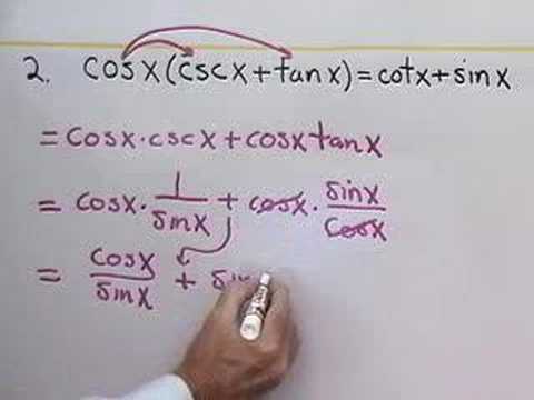 Identities - More trig videos at http://www.mathtv.com.