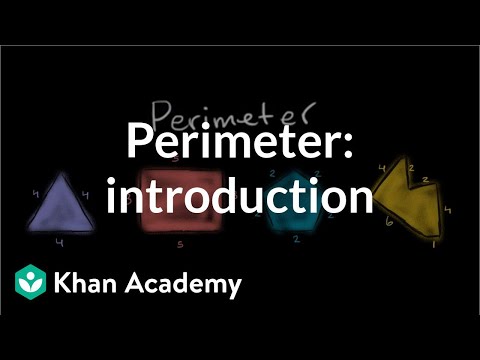 Perimeter Introduction Video Perimeter Khan Academy