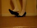 Black heels with socks