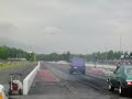 Purple Volkswagen Doing Wheelie