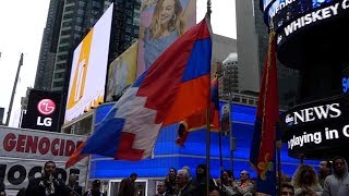 Armenian Genocide Commemoration in Times Square, NY 2019
