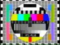 Testbild mit Uhr nach Sendeschluss - RTL-Plus  - 1987