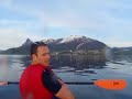 Midnightsunpaddling outside Narvik Midnightsunpaddling outside Narvik