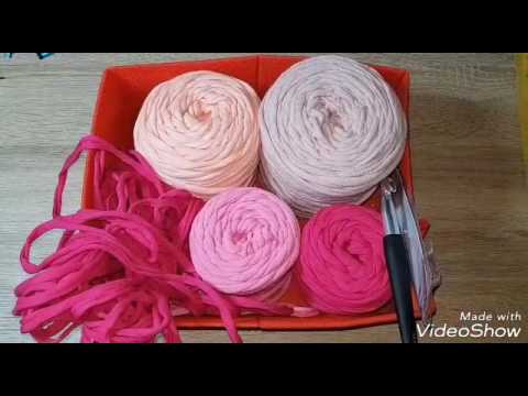 Häkelteppich aus textilgarn