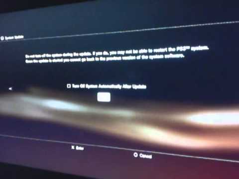 how to perform a system update on a ps3