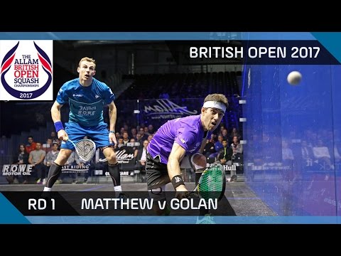 Squash: Matthew v Golan - British Open 2017 Rd 1 Highlights