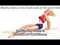 Marsha takes on two hard cocks at the same time.mov
