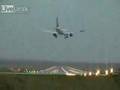 Pouso de um A320 com vento través na Alemanha