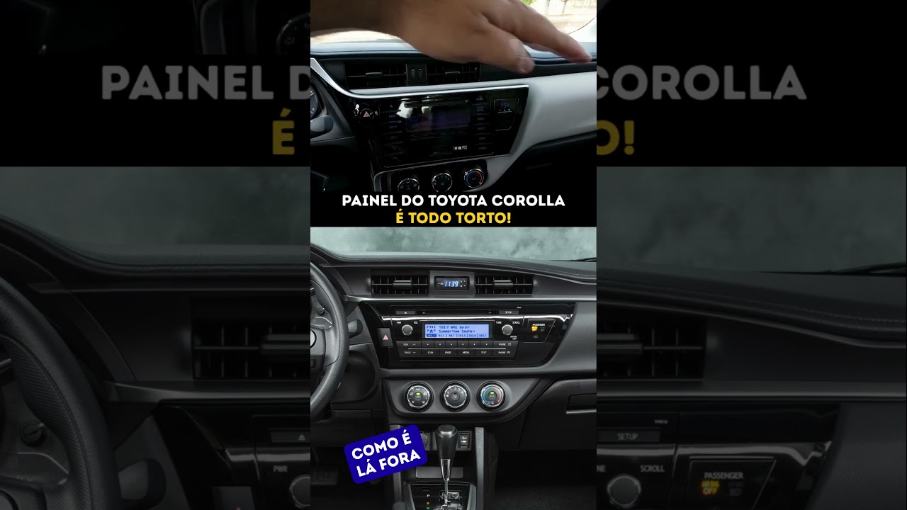 Painel do nosso Toyota Corolla é todo torto!!!