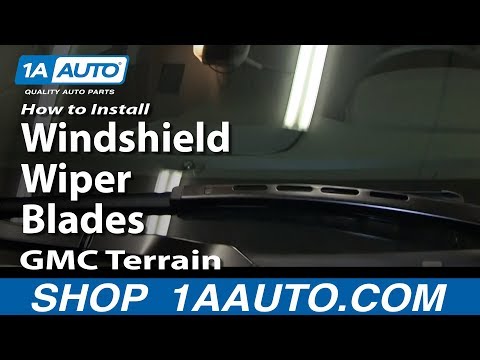 How To Install Replace Change Windshield Wiper Blades GMC Terrain