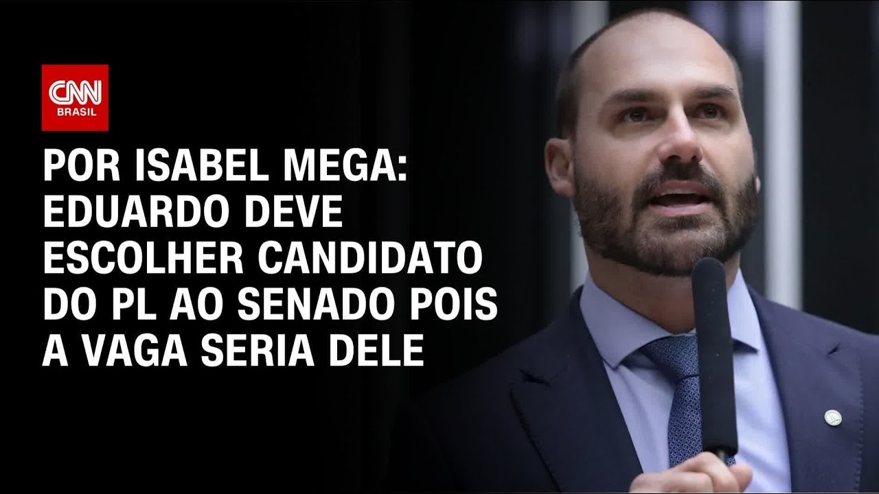 Análise: Eduardo deve escolher candidato do PL ao Senado pois a vaga seria dele | BASTIDORES CNN