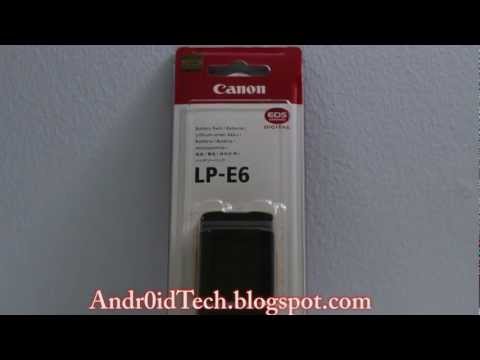how to spot a fake canon lp-e6 battery