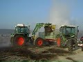 Fendt 395 GTA beim Kompost laden Fendt 395 GTA beim Kompost laden