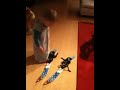 Jasper learns to ski
