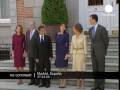 euronews.net french president nicolas sarkozy and his wife carla bruni being welcomed by king juan carlos and his wife queen sofia in spain