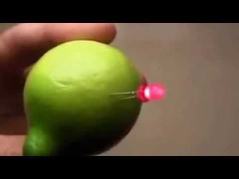 how to light a light with a lemon