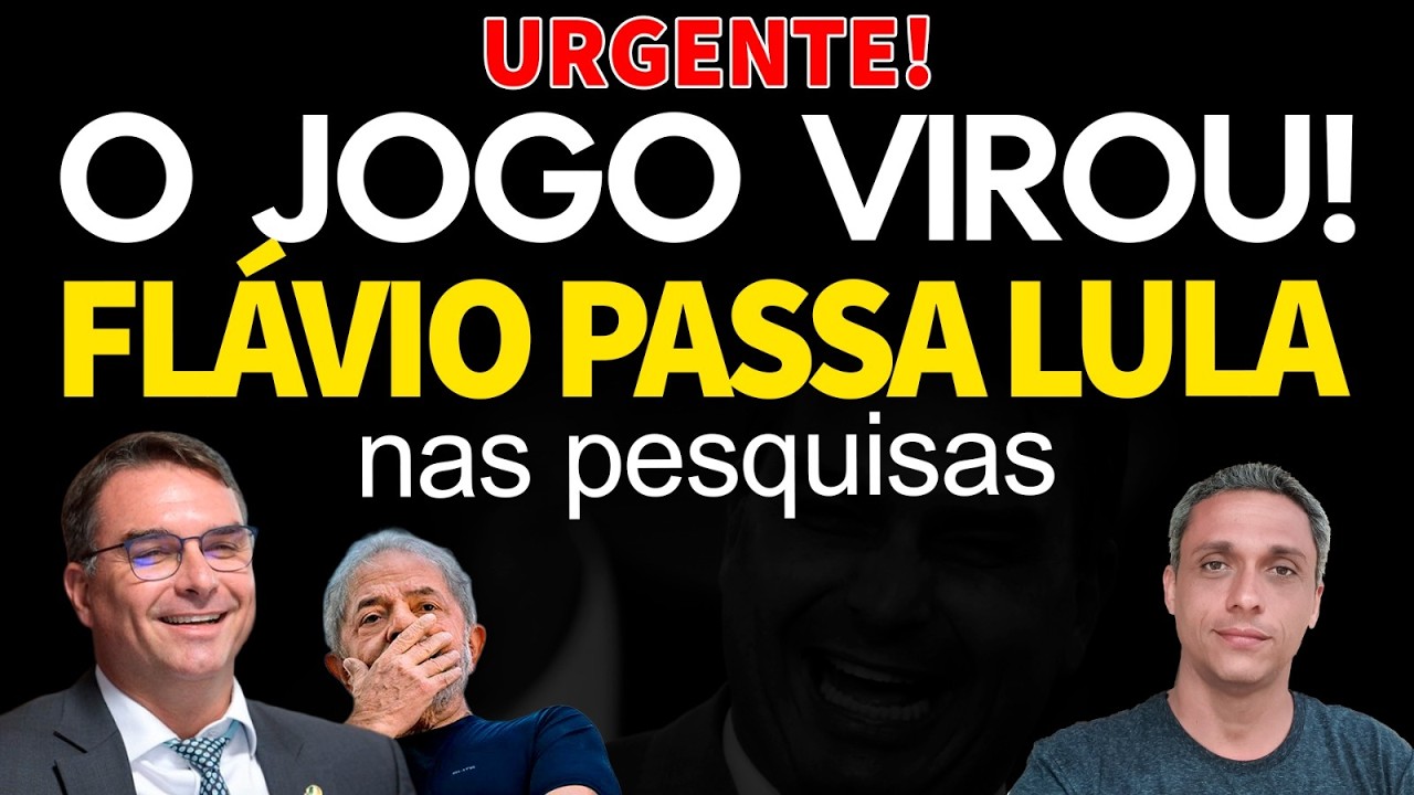 URGENTE! Flávio acaba de passar LULA nas pesquisas. Viramos o jogo!